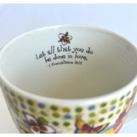 Sue Zipkin Divinity #23780 Teacher's Mug Cup "Teaching is a Work of Heart" 16oz - Picture 2 of 9